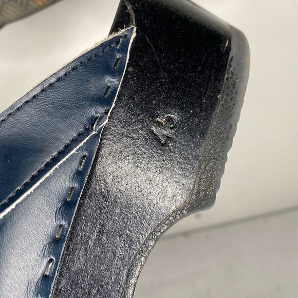 Sven Plain Clogs Men's Size 45 or US 12 Purple Leather GR - Picture 5 of 7